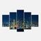 Designart - San Francisco Skyline at Night - Cityscape Canvas Print